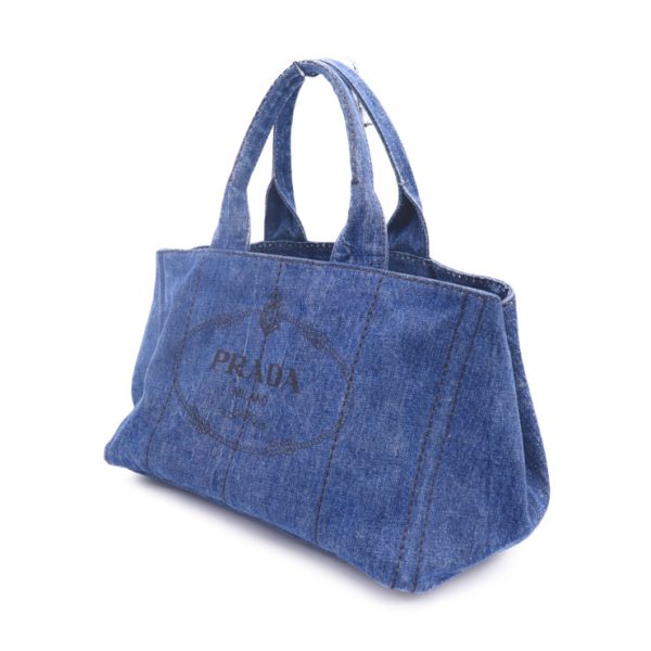 926063007385 2 Prada Denim Kanapa Tote Bag Blue