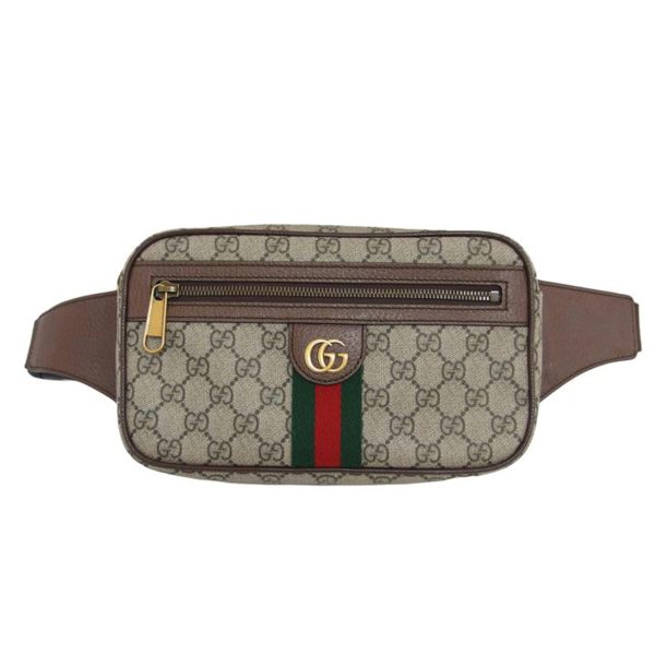 92678 1 Gucci Offdia Supreme Belt Bag Brown