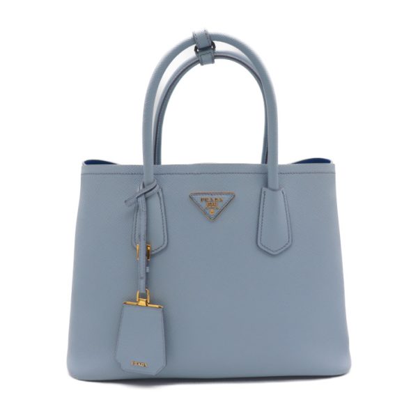 927023007296 1 PRADA Saffiano Handbag Astral Blue