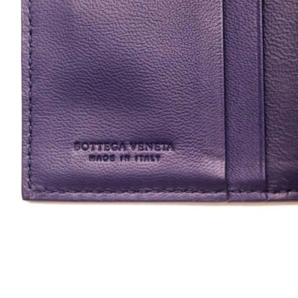 929053007428 9 Bottega Veneta Intrecciato Bifold Wallet Leather Blue Purple