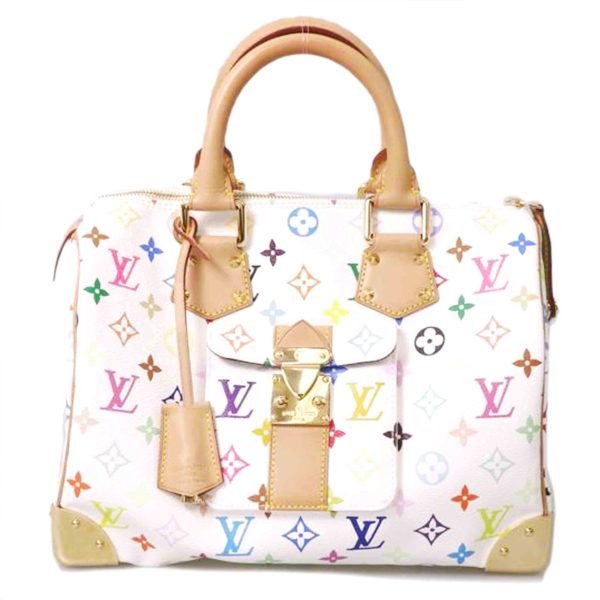 93168 1 Louis Vuitton Speedy 30 Monogram Handbag Multicolor