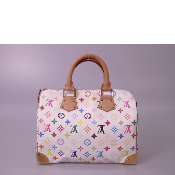 93168 2 Louis Vuitton Speedy 30 Monogram Handbag Multicolor