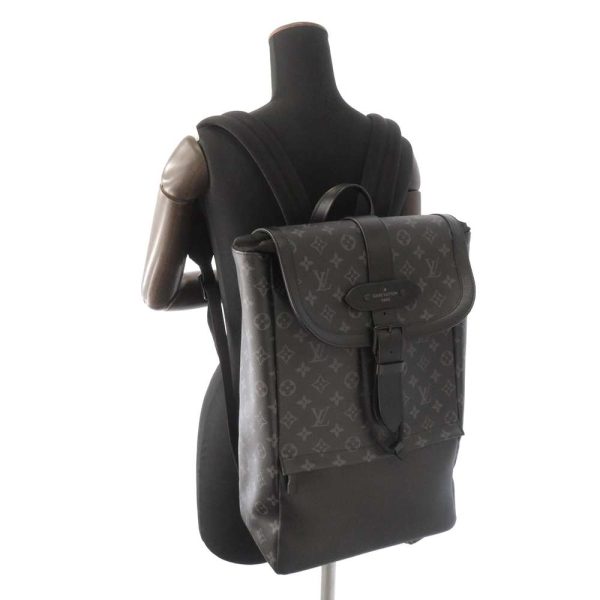 9319738 05 Louis Vuitton Saumur Backpack Black