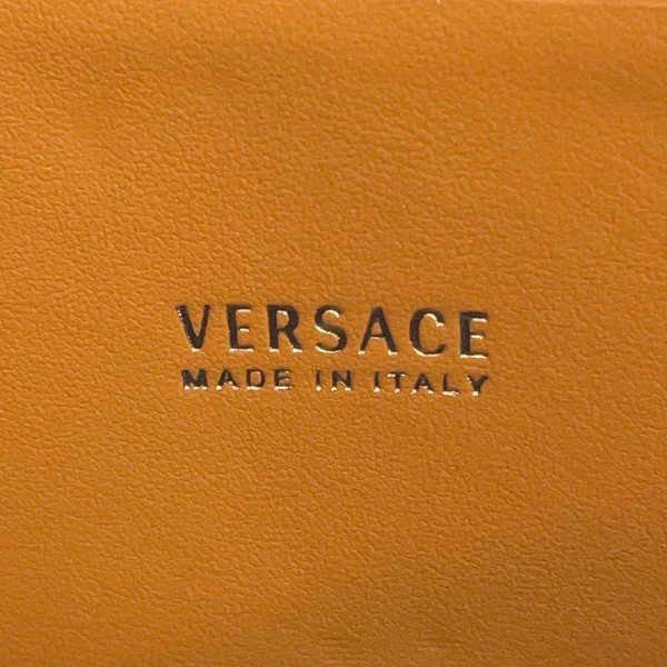 9320901 12 Versace Virtus Black Bag Leather Clutch