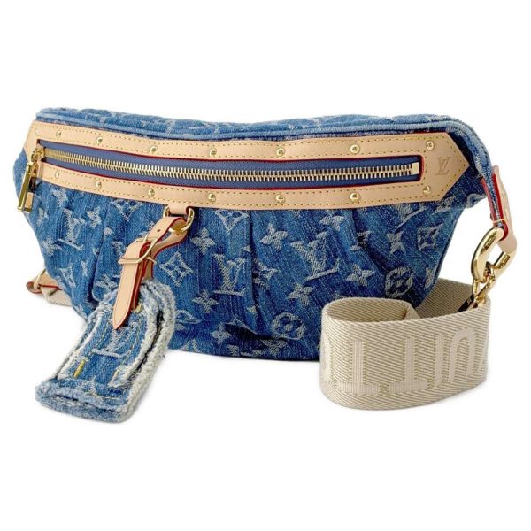 9340398 01 Louis Vuitton High Rise Waist Pouch Body bag Blue Denim