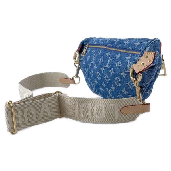 9340398 02 Louis Vuitton High Rise Waist Pouch Body bag Blue Denim