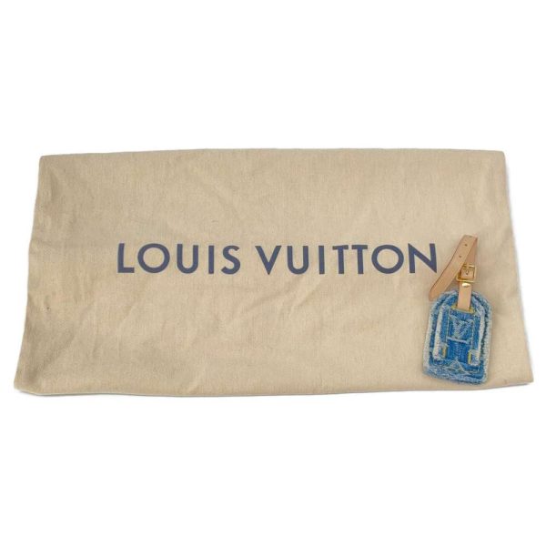 9340398 14 Louis Vuitton High Rise Waist Pouch Body bag Blue Denim