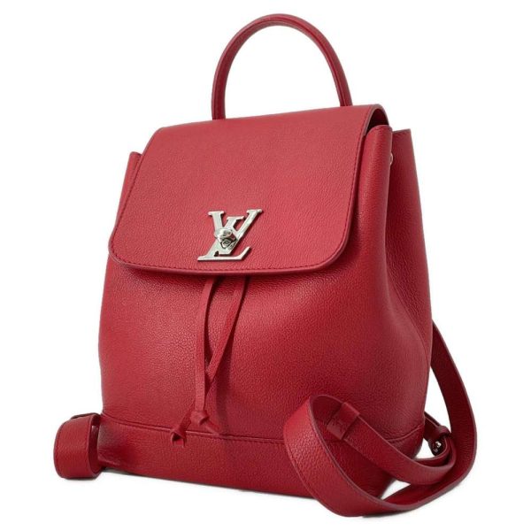 9350861 01 Louis Vuitton Lock Me Backpack Red