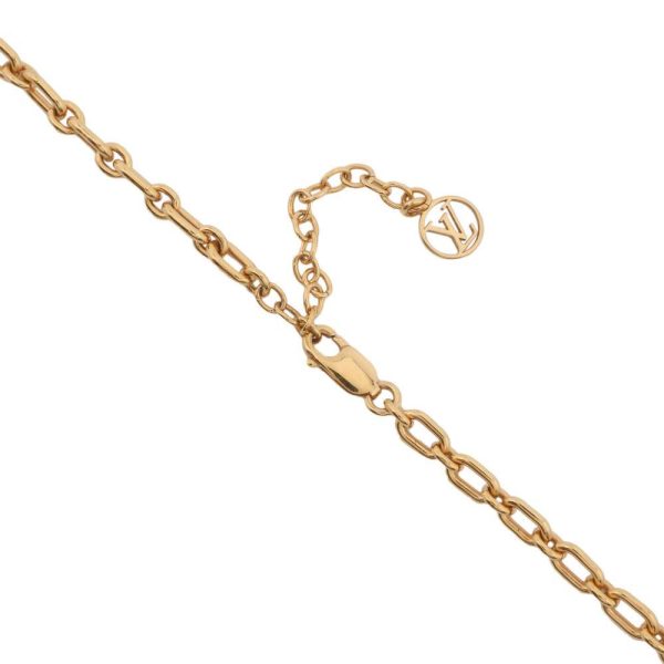 9370104 05 Louis Vuitton Lock Me Padlock Lock Motif Long Necklace Gold