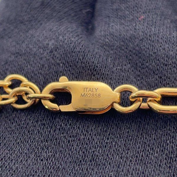 9370104 10 Louis Vuitton Lock Me Padlock Lock Motif Long Necklace Gold