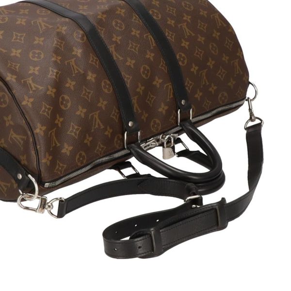 93790 4 Louis Vuitton Keepall 45 Bandouliere Monogram Macassar