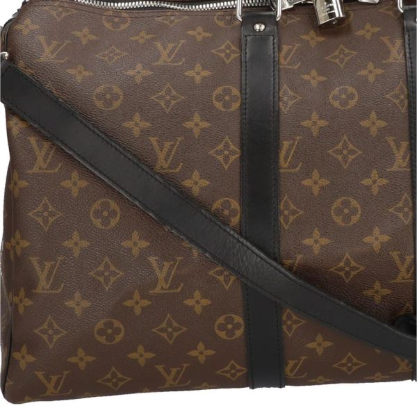 93790 7 Louis Vuitton Keepall 45 Bandouliere Monogram Macassar