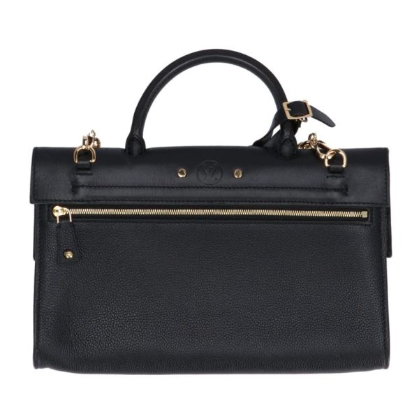 93797 2 Louis Vuitton Pochette City Steamer Handbag Black