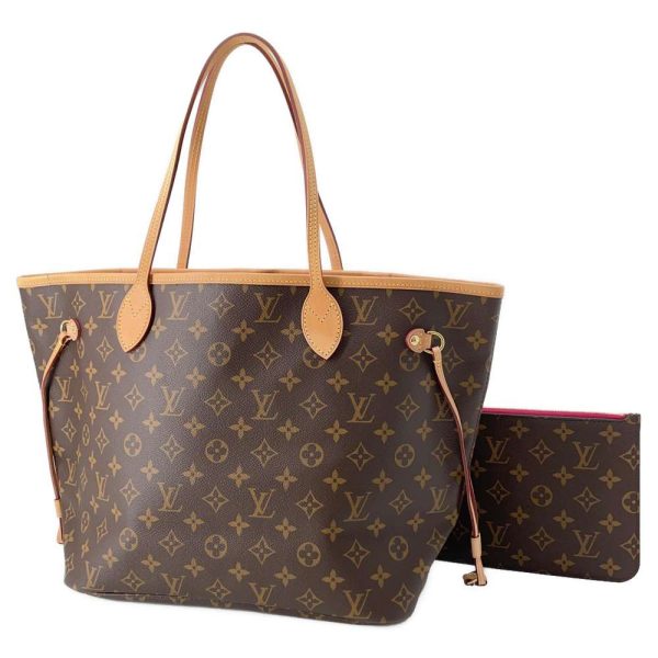 9383494 01 Louis Vuitton Neverfull MM Tote Bag Pivoine