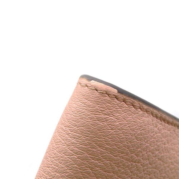 9393844 08 FENDI Peekaboo Selleria Continental Turnlock Long Wallet pink