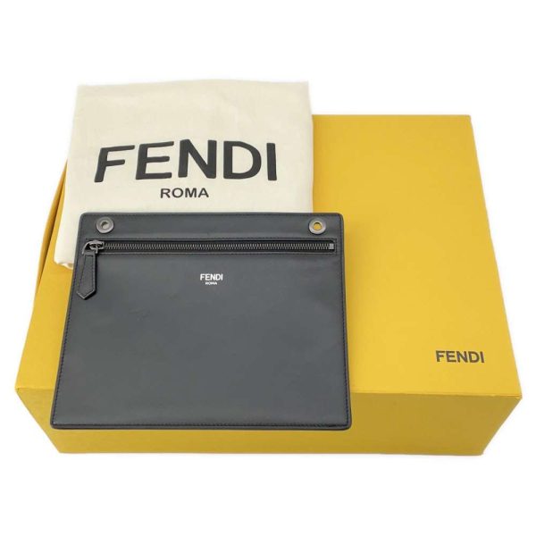 9395077 19 FENDI Peekaboo I see You 2way Shoulder Bag Black