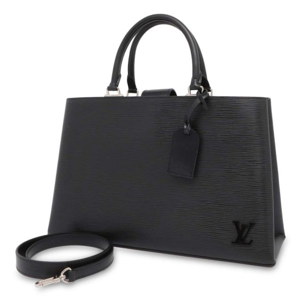 9395701 01 Louis Vuitton Kleber MM 2way Handbag Black