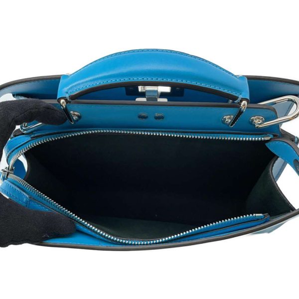 9398894 08 Fendi Peekaboo I see You 2way Handbag Blue