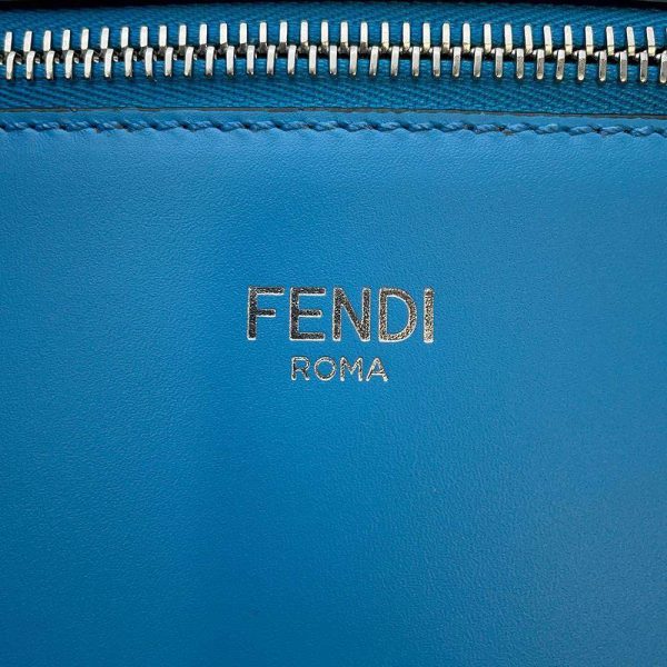 9398894 17 Fendi Peekaboo I see You 2way Handbag Blue