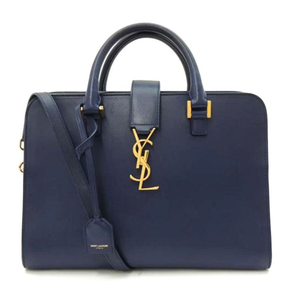 94127 1 Saint Laurent Cabas Monogram 2way Dark Blue