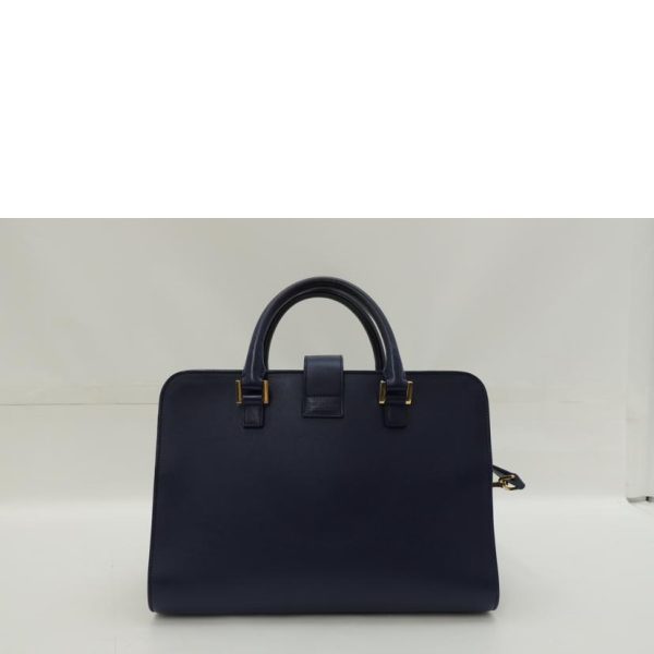 94127 2 Saint Laurent Cabas Monogram 2way Dark Blue