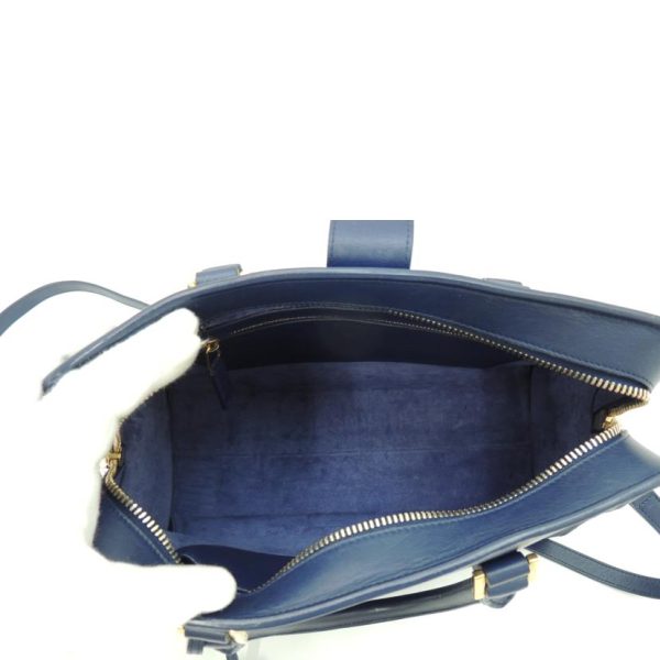 94127 5 Saint Laurent Cabas Monogram 2way Dark Blue