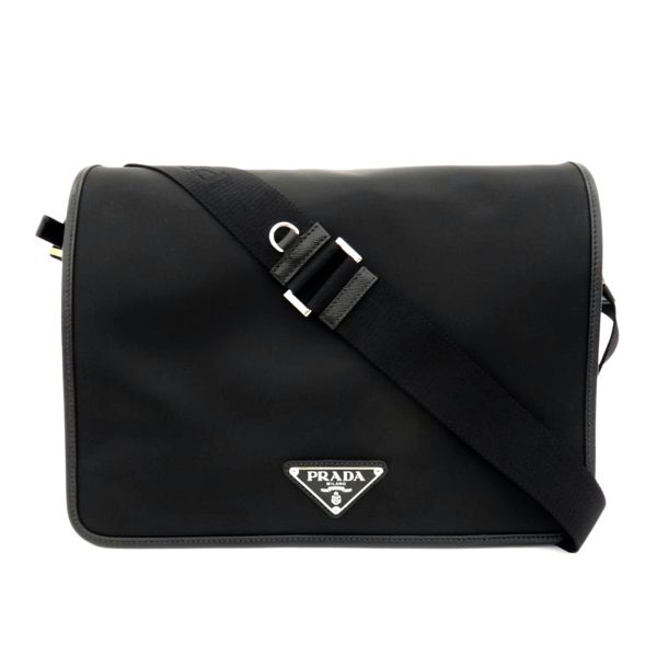 94228 1 Prada Tessuto Nylon Messenger Black