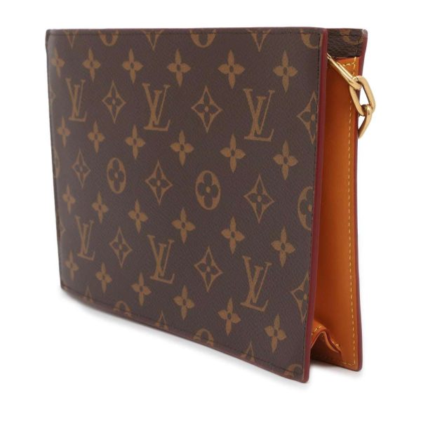 9447660 02 Louis Vuitton Chain Clutch Bag Brown