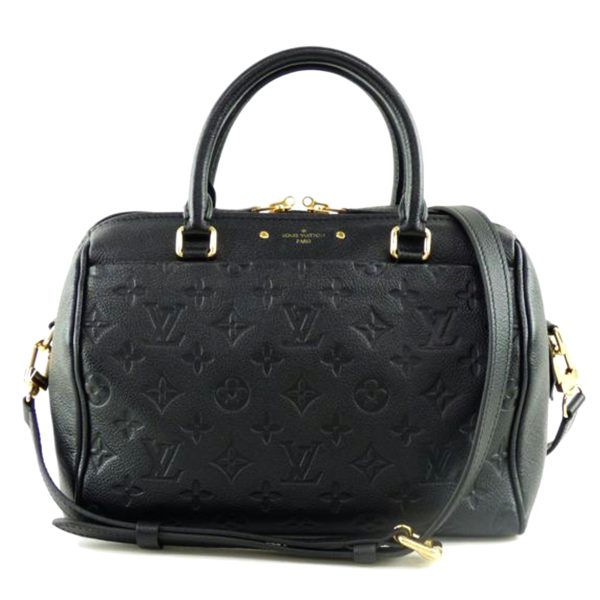 94558 1 Louis Vuitton Speedy Bandouliere 25 Monogram Empreinte Black