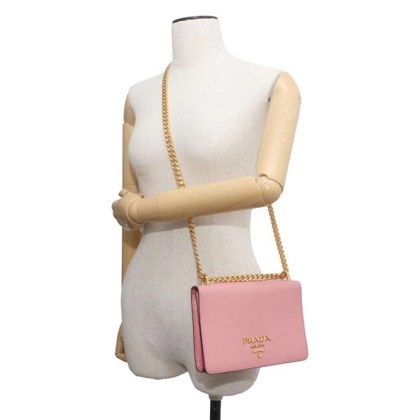 9461215 04 Prada Chain Shoulder Bag Pink