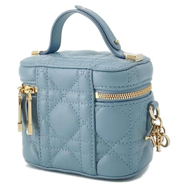 9462731 02 Christian Dior Cannage Micro Lambskin Handbag Blue