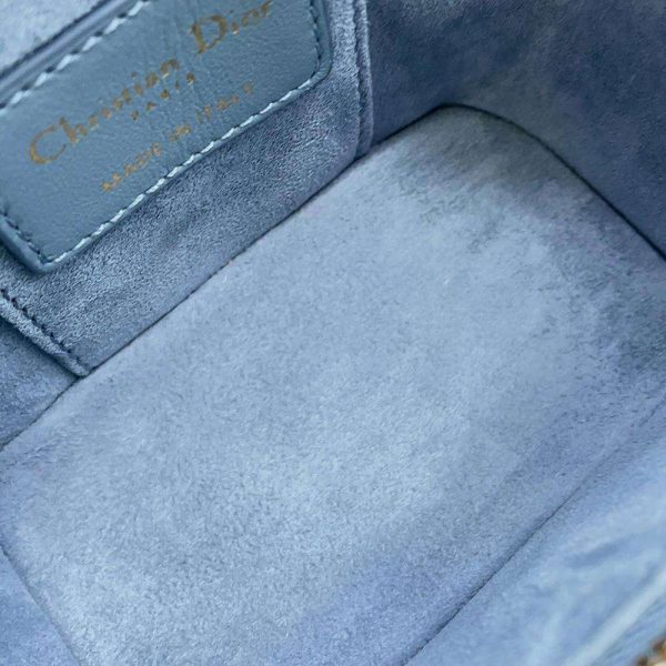 9462731 07 Christian Dior Cannage Micro Lambskin Handbag Blue