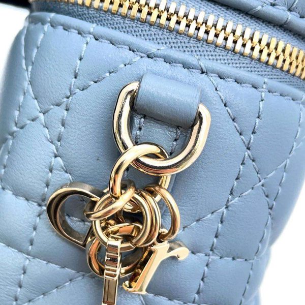 9462731 11 Christian Dior Cannage Micro Lambskin Handbag Blue