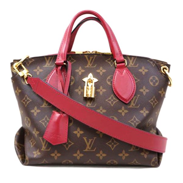 94631 1 Louis Vuitton Flower Zip Pm Monogram Tote Bag Brown