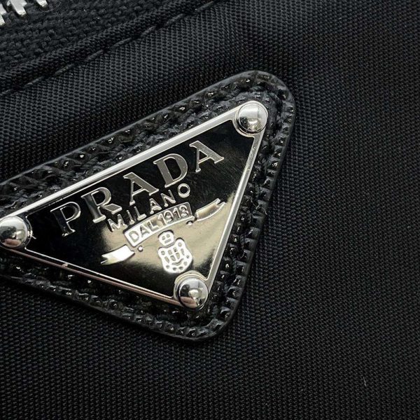 9463783 06 Prada Pochette Shoulder Bag Black