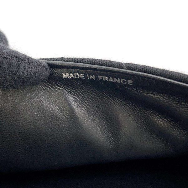 9464063 12 Chanel Shoulder Bag Double Face Matelasse Coco Mark Cotton Black