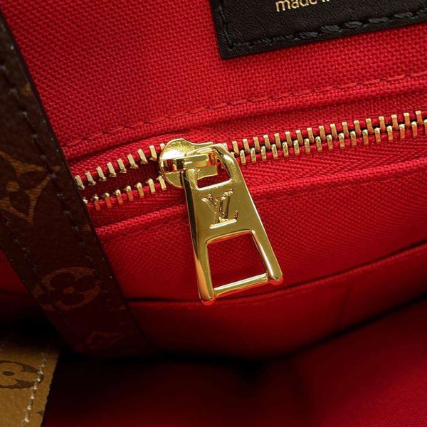 9465138 11 Louis Vuitton On the Go GM 2way Tote Shoulder Bag Red