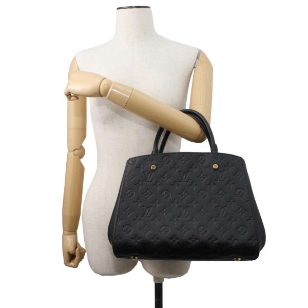 9465152 05 Louis Vuitton Montaigne MM 2way Handbag Black