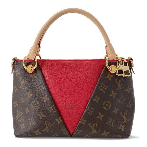 9465176 01 Louis Vuitton V Tote BB 2way Shoulder Bag Red