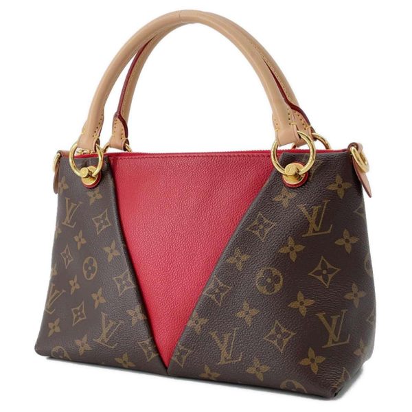 9465176 02 Louis Vuitton V Tote BB 2way Shoulder Bag Red