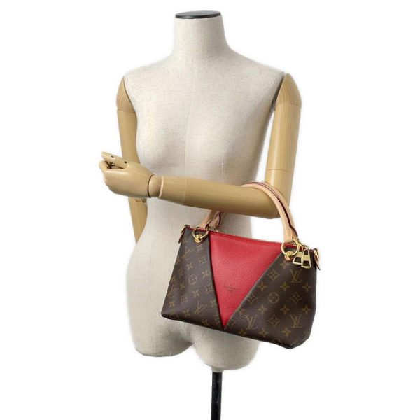 9465176 04 Louis Vuitton V Tote BB 2way Shoulder Bag Red