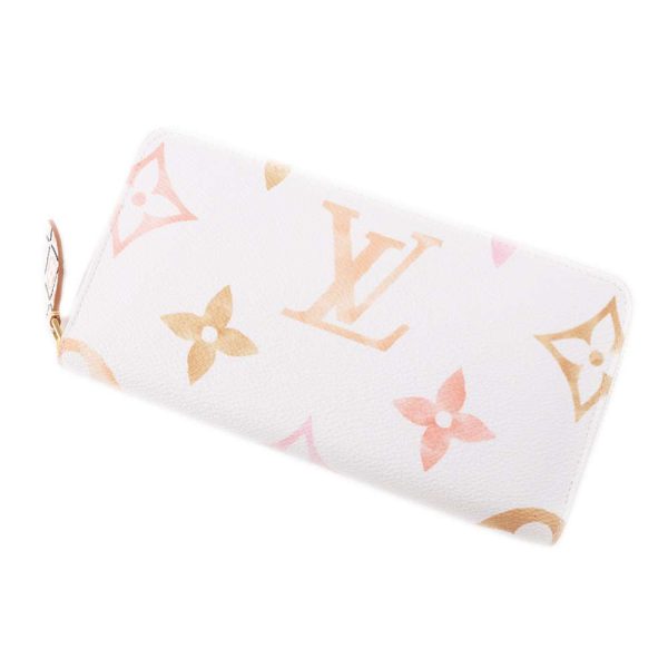 9479661 01 Louis Vuitton Giant Zippy Long Wallet Beige Pink