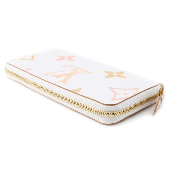 9479661 02 Louis Vuitton Giant Zippy Long Wallet Beige Pink