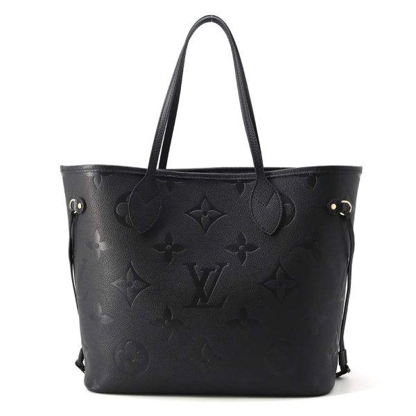 9492349 01 Louis Vuitton Neverfull MM Tote Shoulder Bag Black