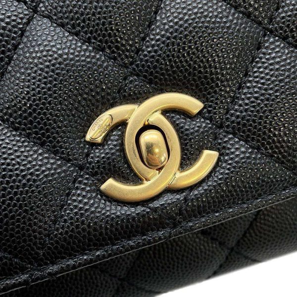 9496262 10 Chanel Coco Mark Top Handle Mini Flap Bag Black