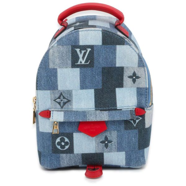 9516564 01 Louis Vuitton Palm Springs Mini Rucksack Backpack BlueRed