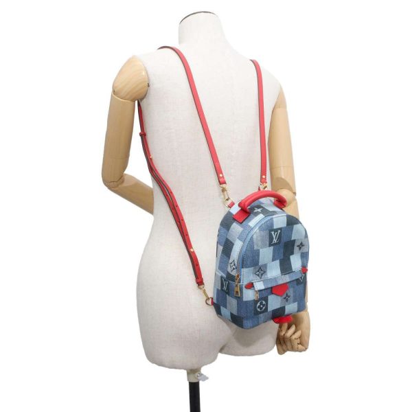 9516564 04 Louis Vuitton Palm Springs Mini Rucksack Backpack BlueRed