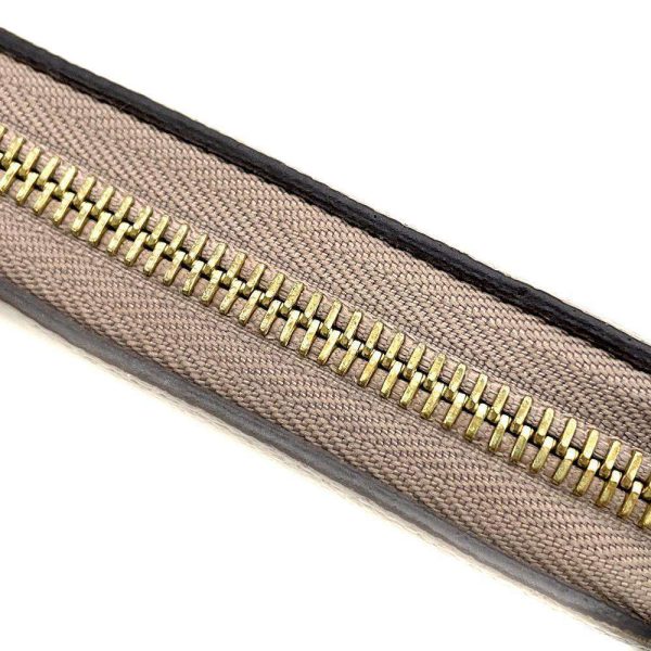 9533882 08 Louis Vuitton Round Zipper Long Wallet Tourterelle Crème