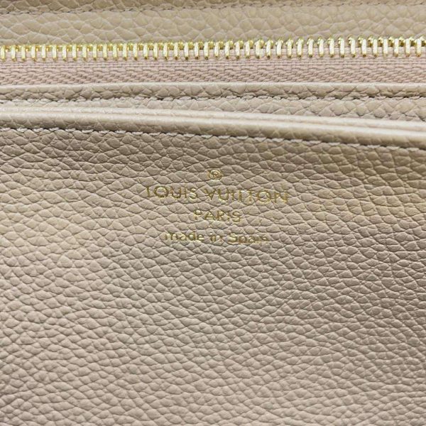 9533882 12 Louis Vuitton Round Zipper Long Wallet Tourterelle Crème