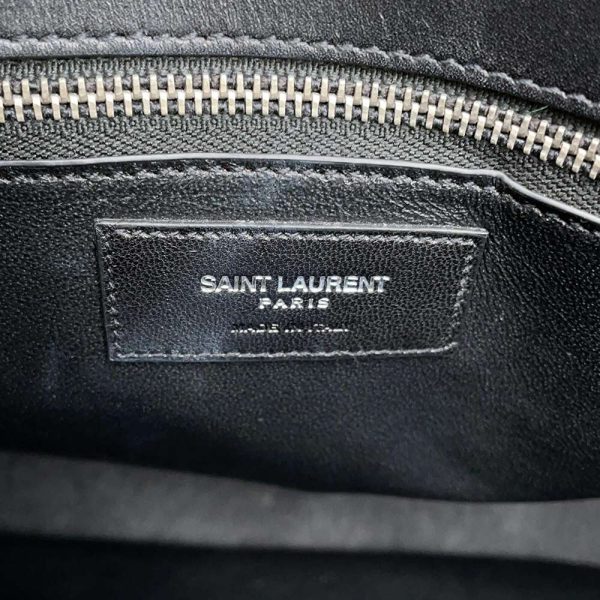 9534179 15 Saint Laurent Paris Sac De Jour Leather Handbag Black